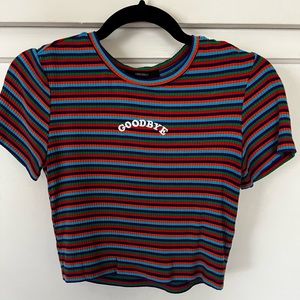 Goodbye Striped Tee